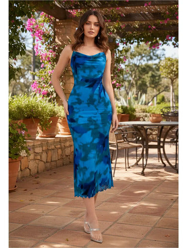 Vestido Mujer Sexy Ajustado Estampado Va 620