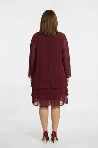 Conjunto 2 piezas midi de fiesta talla grande