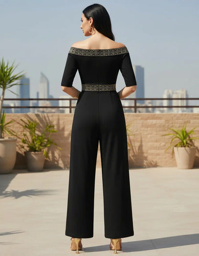 Entero Jumpsuit Mono Fiesta Hombros Descubiertos El 81