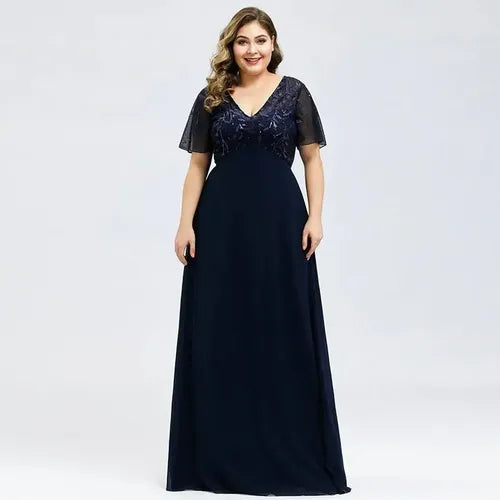 Vestido Fiesta Largo Graduación Gala Talla Grande Ep 129