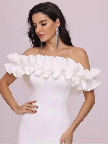 Vestido Novia Blanco Largo Sirena Ne 22