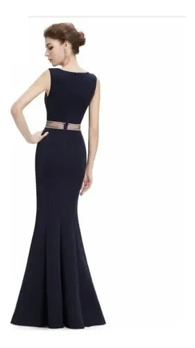 Vestido Largo Fiesta Sirena Escote Bote Ep 104