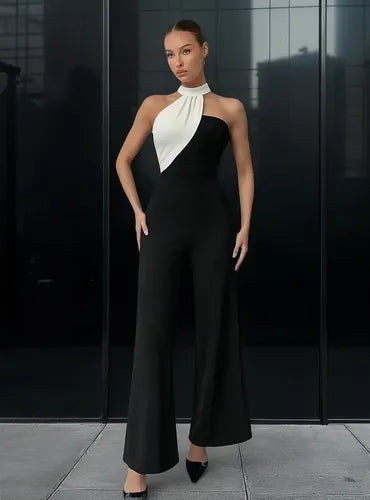 Entero Mujer Jumpsuit Mono Negro Fiesta  El 230