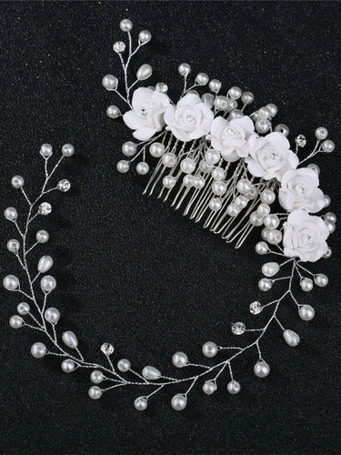 Pinche Traba Horquilla Novia Peine Tiara Hn 05 Plateado