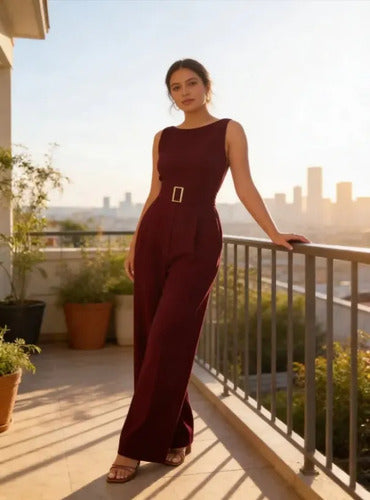 Jumpsuit de fiesta · Burdeo · EL 98 - vista 19