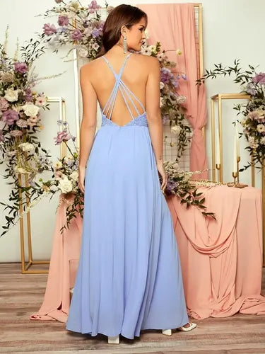 Vestido Fiesta Largo Graduación Dama De Honor Va 544