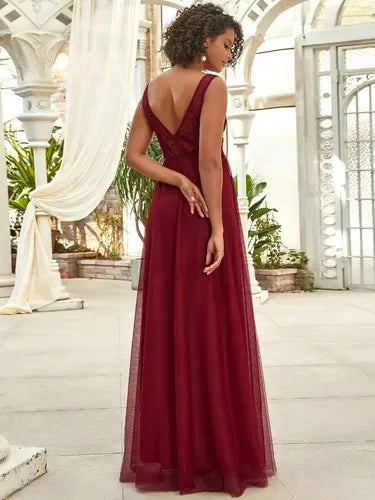 Vestido Fiesta Largo Matrimonio Graduación Dama Honor Ep 195