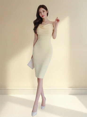 Vestido Ajustado Elegante Oficina Cóctel Pequeño Hq 22