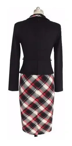 Vestido Negro Manga Larga Va 234 Negro Xl