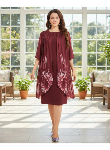 Vestido Fiesta Talla Grande  Negro Vg 48