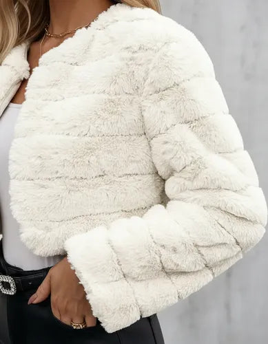 Bolero Corto Piel Fiesta Chaqueta Capa Bb 44