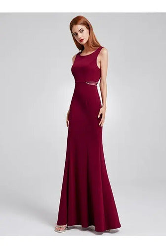 Vestido Largo Fiesta Sirena Escote Bote Ep 104