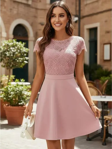Vestido Formal Blanco Corto Novia Civil Cóctel Hq 15