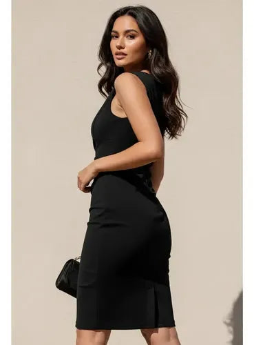 Vestido coctel midi ajustado talla grande