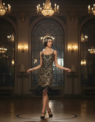 Vestido De Baile Retro Gatsby, Años 20 Charleston  Va 630