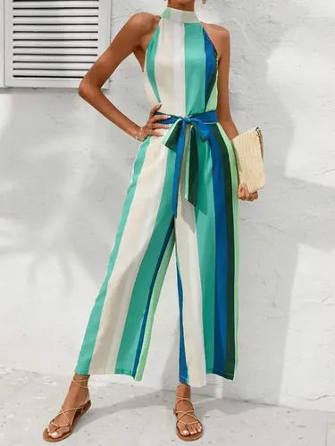 Entero Jumpsuit Mono Pierna Ancha El 132 Verde S