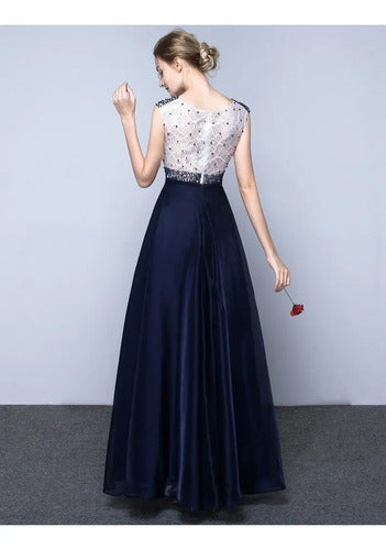 Vestidos Fiesta Largo Azul Ep 401