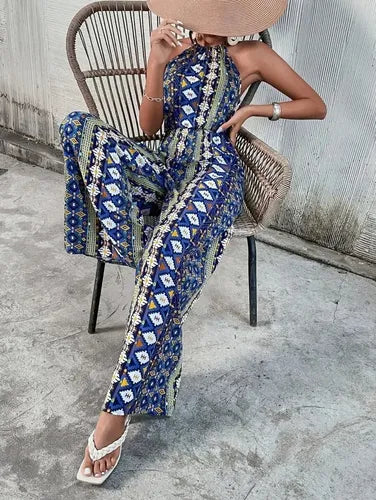Entero Jumpsuit Mono Estampado Geométrico El 118