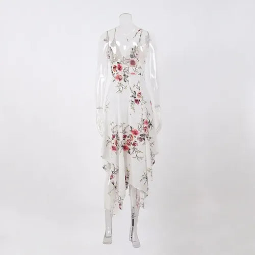 Vestido Maxi Largo Bohemio Playero Vd 65 Blanco S