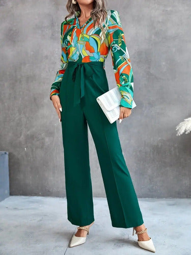 Entero Jumpsuit Mono Fiesta Estampado El 139