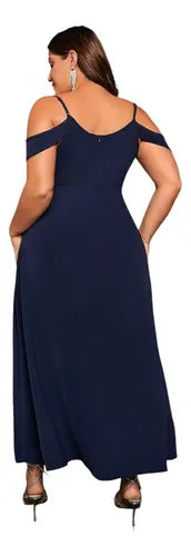 Vestido Fiesta Talla Grande Dama De Honor Graduación Vg 134