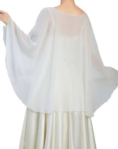 Bolero Capa Novia Gasa Chal Tapado Fiesta Bb 03