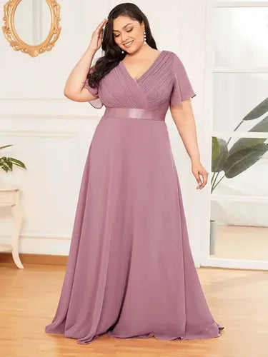 Vestido Fiesta Largo Graduación Talla Grande Ep 16
