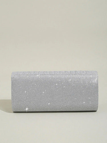 Cartera Clutch Brillosa Delpilar Ct 13 Mujer Noche