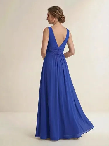 Vestido de gasa largo al tobillo