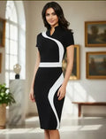 Vestido Negro Formal Ajustado Modelo Va 189