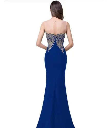 Vestido Fiesta Sirena Dama De Honor Escote Corazón Ep 441