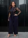 Entero Jumpsuit Mono Fiesta Bordado Talla Grande El 65
