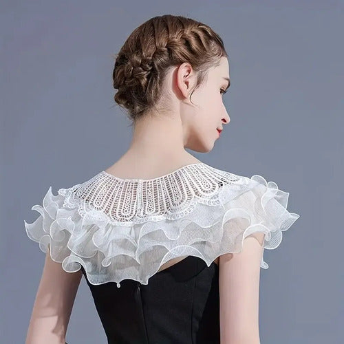 Capita Bolero Tapado Chal Capa Fiesta Bb 25 Blanco Unica