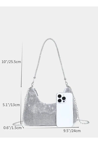 Cartera Brillos Fiesta Coctel Día Noche Clutch Mano Ct 05