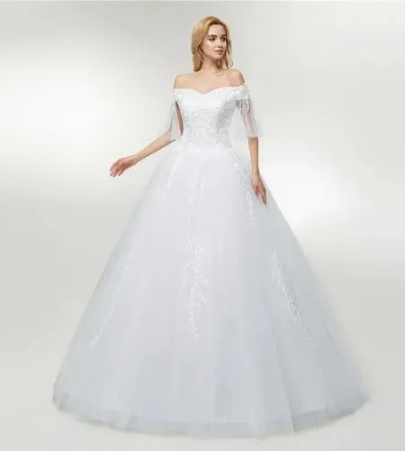 Vestido De Novia Marfil Ivory Princesa Nf 03