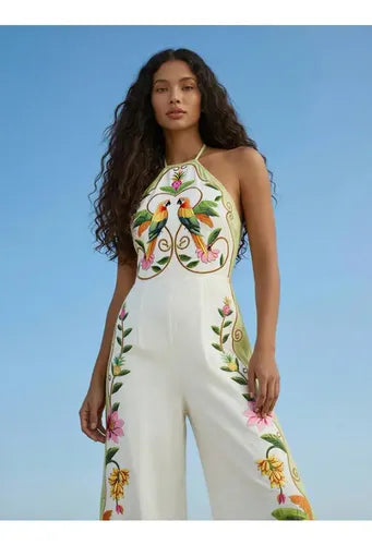 Entero Jumpsuit Enterito Mono Estampado Tropical  El 93