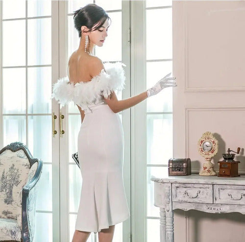 Vestido Blanco Novia Civil Fiesta Nh 01