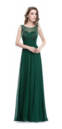 Vestido De Fiesta Largo Gasa Ep 91