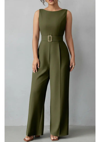 Entero Jumpsuit Mono Fiesta El 98 Verde Militar M
