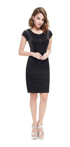 Vestido Fiesta Negro Cóctel Calidad Ep 52c