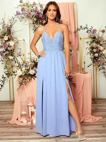 Vestido Fiesta Largo Graduación Dama De Honor Va 544