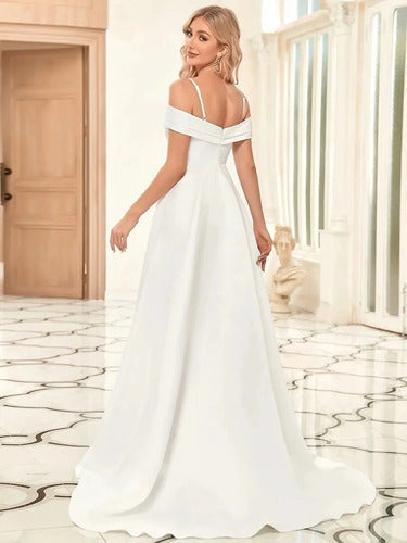 Vestido Novia Marfil Satén Delpilar Ne 25
