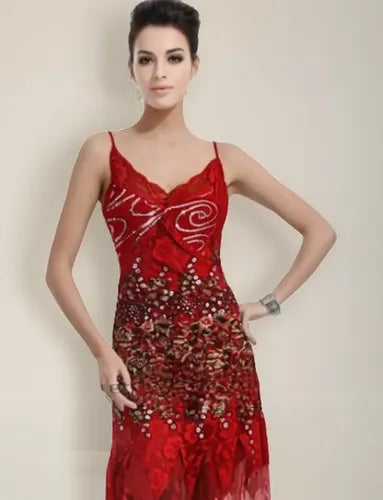 Vestido Fiestas Graduación Cóctel Ep 42 Rojo 10
