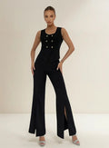 Entero Jumpsuit Mono Negro Fiesta  El 148
