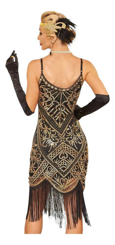 Vestido De Baile Retro Gatsby, Años 20 Charleston  Va 610