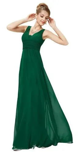 Vestido Fiesta Largo Gasa Varios Colores Ep 46