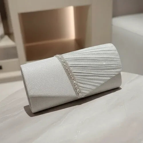 Cartera Brillos Fiesta Coctel Noche Clutch Mano Ct 09