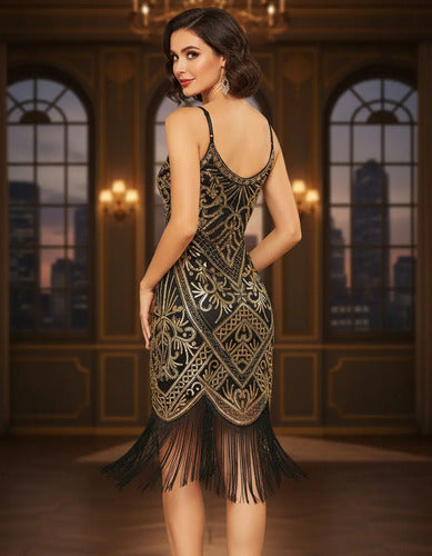 Vestido De Baile Retro Gatsby, Años 20 Charleston  Va 630