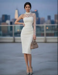 Vestido Blanco Novia Civil Fiesta Pequeño Busto Hq  31 Blanco M