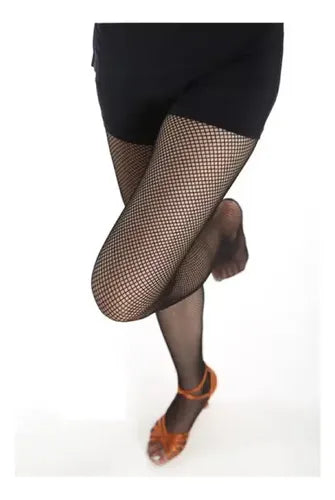 Pantimedias Red Malla Dura Baile Latino Antideslizante